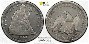 1846 P PCGS VF 詳細 |シルバー シーテッド リバティ ハーフダラー - 50c 米国コイン #44795A｜WORLD RESOURCE【KING店】