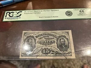 15 セント グラント & シャーマン - 第 3 号 フラクショナル標本 Fr 1272SP - PCGS 55｜WORLD RESOURCE【KING店】