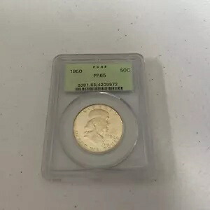 1950 50C PCGS PR65 - フランクリン ハーフダラー - 人気の初年度プルーフ｜WORLD RESOURCE【KING店】