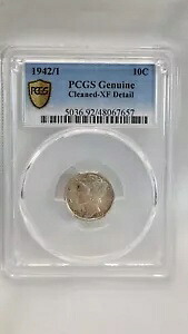 1942/1 マーキュリー ダイム PCGS 純正クリーニング済み - XF 詳細｜WORLD RESOURCE【KING店】