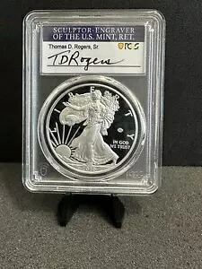 2020W PR70 DCAM v75 アメリカン シルバー イーグル プライベート PCGS TD ロジャース サイン第二次世界大戦の証拠｜WORLD RESOURCE【KING店】
