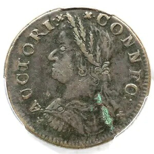 1787 46-BB R-5 PCGS XF 詳細 ドレープ バスト 左コネチカット コロニアル銅貨｜WORLD RESOURCE【KING店】