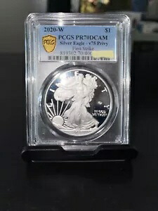 第二次世界大戦終結 75 周年記念 アメリカン イーグル シルバー プルーフ PCGS F/S PR70｜WORLD RESOURCE【KING店】