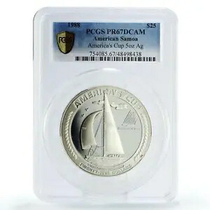 サモア 25 $ アメリカズ カップ ヨット ヨット 船 KM-3 PR67 PCGS 銀貨 1988｜WORLD RESOURCE【KING店】 555,500円
