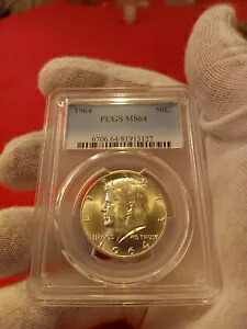 アメリカ 50 セント 1964 PCGS MS64 、アメリカコイン、シルバーコイン|WORLD RESOURCE【KING店】