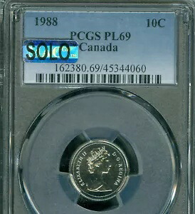 1988 カナダ 10 セント PCGS PL69 MAC SOLO 最高級グレード MAC スポットレス *｜WORLD RESOURCE【KING店】