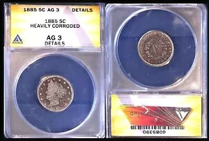 1885 5C ANACS AG の詳細はひどく腐食 - リバティニッケル｜WORLD RESOURCE【KING店】