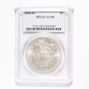 1896-O モーガン シルバー ダラー PCGS AU58｜WORLD RESOURCE【KING店】