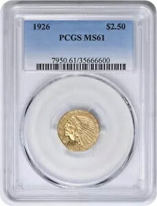 1926 $2.50 ゴールド インディアン MS61 PCGS｜WORLD RESOURCE【KING店】