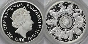 PCGS PR69DCAM 英国 2021 ?5 クイーンズ ビースト コンプリーター 2オンス シルバー プルーフ|WORLD RESOURCE【KING店】