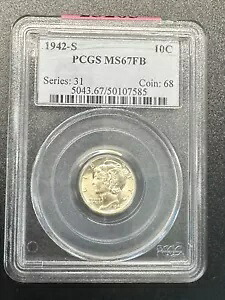 1942-S 10C PCGS MS67FB - 0104｜WORLD RESOURCE【KING店】