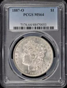 1887-O $1 モルガン ドル PCGS MS64｜WORLD RESOURCE【KING店】