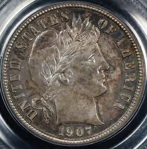 1907 10c プルーフ バーバー ダイム PCGS PR 64｜WORLD RESOURCE【KING店】 559,900円