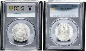 ワイマール Rep. 3 マーク 1931 A J-349 コイン MS65 ブリリアント 未流通 114018｜WORLD RESOURCE【KING店】