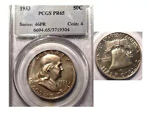 1953 50C PR65 PCGS -白光沢- フランクリン ハーフダラー｜WORLD RESOURCE【KING店】
