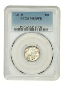 1931-D 10C PCGS MS65FB - マーキュリー ダイム｜WORLD RESOURCE【KING店】