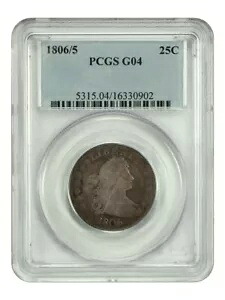 1806/5 25C PCGS G4 - ドレープバストクォーター｜WORLD RESOURCE【KING店】 557,700円