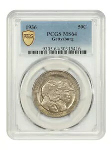 1936 50C ゲティスバーグ PCGS MS64 - クラシック シルバー 記念品｜WORLD RESOURCE【KING店】