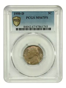 1950-D 5C PCGS MS67FS - ジェファーソン ニッケル｜WORLD RESOURCE【KING店】