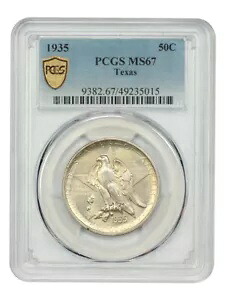 1935 50C テキサス PCGS MS67 - クラシック シルバー 記念品 - 低造幣品｜WORLD RESOURCE【KING店】