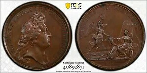 M002 フランス 1678 ルイ 14 世/ゲント包囲戦 銅メダル PCGS SP62 BN｜WORLD RESOURCE【KING店】
