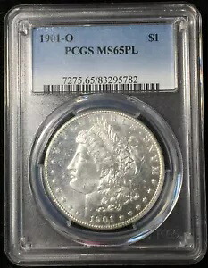 1901-O PCGS MS65 PL モーガン シルバー ダラー ブラスト ホワイト プルーフ ライク #782｜WORLD RESOURCE【KING店】