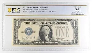 1928 E $1 シルバー証明書 Fr#1605 非常に上質な 25 PCGS *2723｜WORLD RESOURCE【KING店】