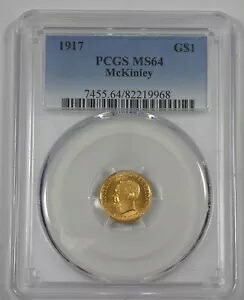 1917 マッキンリー記念 $1 ゴールド記念 PCGS MS 64｜WORLD RESOURCE【KING店】
