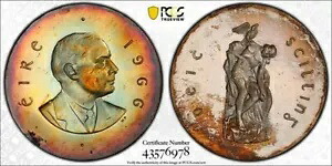 アイルランド シルバー プルーフ 1966 10 シリング イースター ライジング ピアース PCGS PR67CAM Pop15/0|WORLD RESOURCE【KING店】