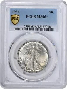 1936 年 ウォーキング リバティ シルバー ハーフダラー MS66+ PCGS｜WORLD RESOURCE【KING店】