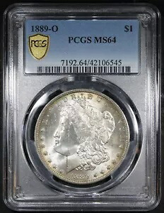 1889-O モルガン ドル、PCGS により MS64 に格付け キー デート コイン ストロング ストライク 素晴らしい光沢