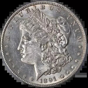 1891-CC モーガン シルバー ダラー PCGS MS62 素晴らしい光沢 素晴らしいストライク｜WORLD RESOURCE【KING店】