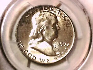 1959 P フランクリン ハーフダラー PCGS MS 65 \