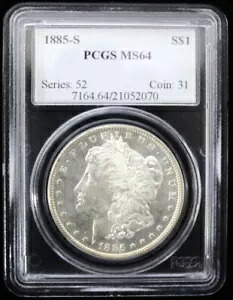 1885-S $1 モルガンドル - PCGS MS64｜WORLD RESOURCE【KING店】