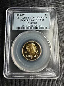 1988-W オリンピック記念 5 ドル金貨 US VAULT コレクション PR69 DCAM PCGS｜WORLD RESOURCE【KING店】