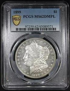 1899 モルガン ダラー、PCGS ディープ ミラーズ ナイス コインによる MS62DMPL グレード|WORLD RESOURCE【KING店】