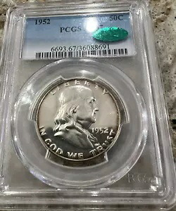1952 P フランクリン ハーフダラー PCGS PF 67 CAC??グレート ホワイト コイン 素晴らしいミラー??|WORLD RESOURCE【KING店】