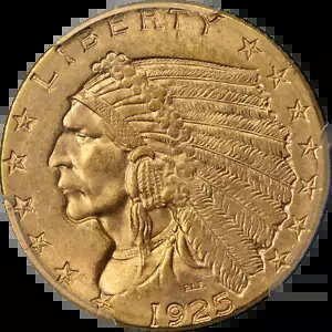 1925-D インディアン ゴールド $2.50 PCGS MS64 極上のアイアピール ストロングストライク｜WORLD RESOURCE【KING店】
