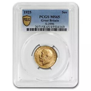 1925年 イギリス ゴールドソブリン ジョージ5世 MS-65 PCGS|WORLD RESOURCE【KING店】