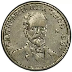 1964-月 25 センタボ |メキシコ | PCGS AU55 |証明書。うーん。 50847543|WORLD RESOURCE【KING店】