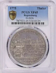1775 レーゲンスブルク ターラー ドイツ諸州 PCGS XF45 選択オリジナル コイン ドイツ｜WORLD RESOURCE【KING店】 309,375円