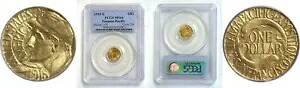 1915-S $1 パナマ パシフィック ゴールド記念 PCGS MS-64|WORLD RESOURCE【KING店】