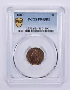 1889 インディアンヘッドセント PR65 RB PCGS *9613｜WORLD RESOURCE【KING店】