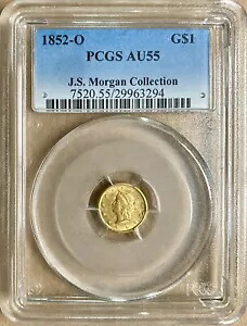 1852-O PCGS AU55 ゴールド ダラー G$1 - J.S.モーガン コレクション - ニューオーリンズ造幣局|WORLD RESOURCE【KING店】