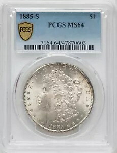 1885-S モーガン ドル PCGS MS64｜WORLD RESOURCE【KING店】 309,375円