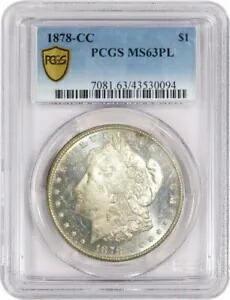 1878 CC カーソンシティ $1 モーガン シルバー ダラー PCGS セキュア MS63 PL プルーフ ライク コイン｜WORLD RESOURCE【KING店】 309,870円