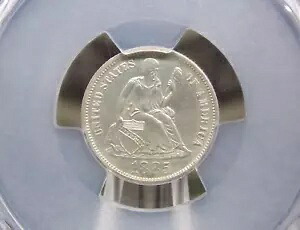 1885年 シーテッド リバティ プルーフ シルバー ダイム 10c PCGS PR64 #638 **プルーフ** ECC&C, Inc.|WORLD RESOURCE【KING店】