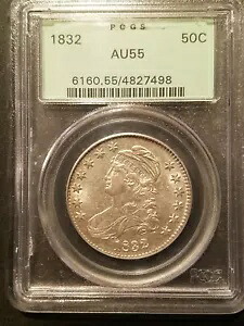 1832 O.111`キャップドバストハーフダラー*小文字PCGS AU55*OGH*光沢良好｜WORLD RESOURCE【KING店】 309,870円