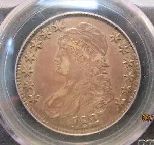 1827 キャップド バスト シルバー ハーフダラー 50c スクエア ベース 2 PCGS AU53 CAC｜WORLD RESOURCE【KING店】