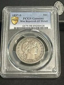 1897-S バーバー ハーフ PCGS -AU 詳細|WORLD RESOURCE【KING店】